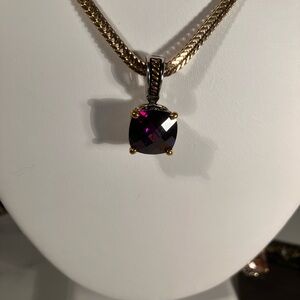 Park Lane - Deep Purple Faceted Pendant